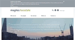 Desktop Screenshot of maplesteesdale.co.uk